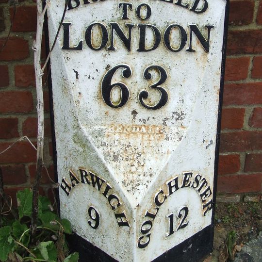 Milepost On North Eastern Verge