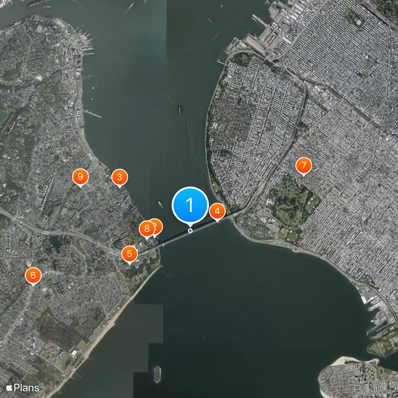 Verrazano-Narrows Bridge Kaart