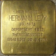 Stolperstein à la mémoire de Hermann Levy