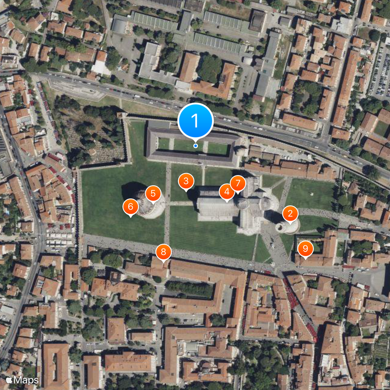 Camposanto monumentale Mappa