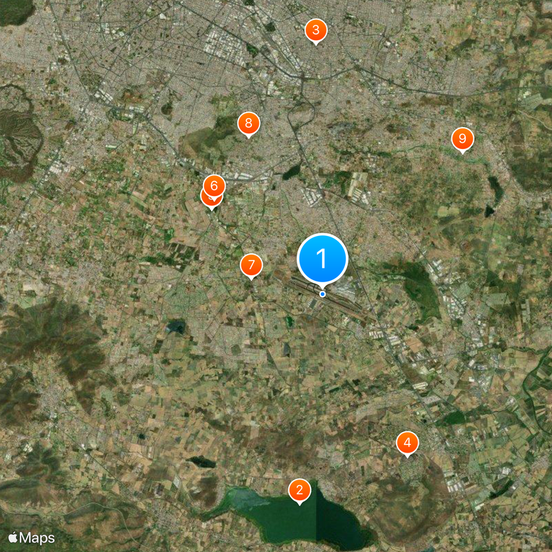 Guadalajara-M. Hidalgo y Costilla Map