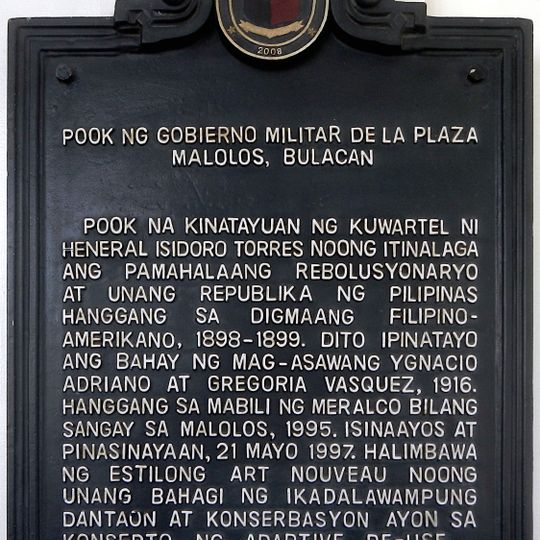 Site of the Military Government Place historical marker