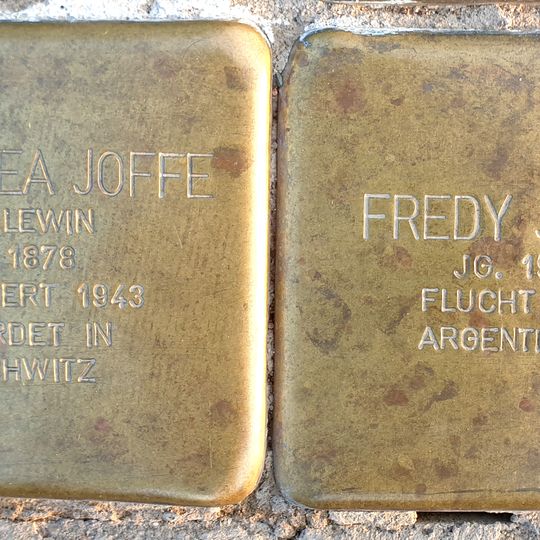 Stolperstein em memória de Freddy Joffe