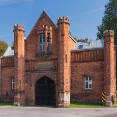 Historic brick gate in Krzyżanowice