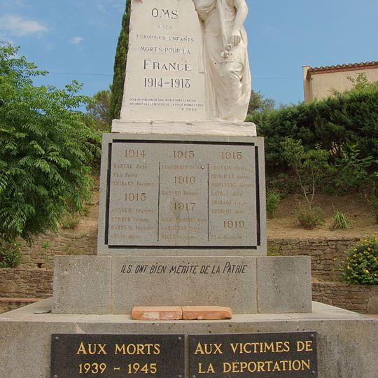 Monument aux morts d'Oms