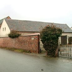 Scheune eines Bauernhofes (ursprünglich Bestandteil des Bauernhofs Nr. 31, siehe dort) Dorfaue 31a