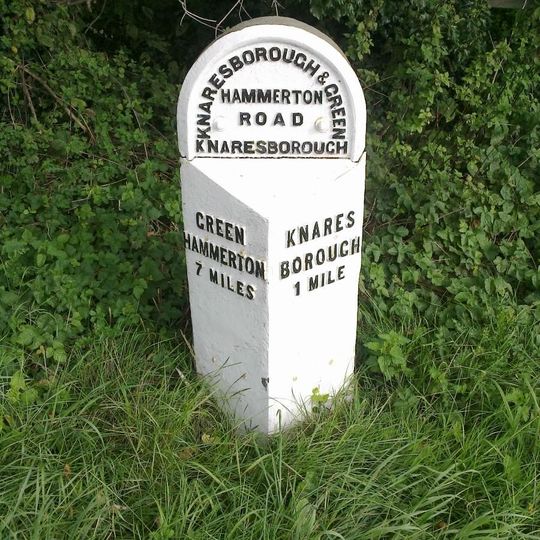 Milestone, York Road, almost opp. Manse Lane,