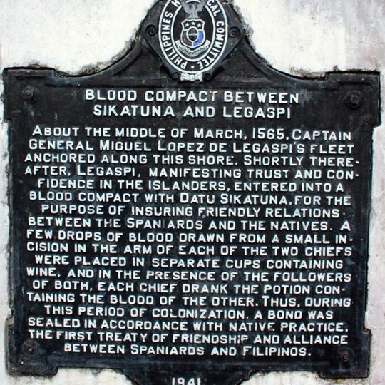 Blood Compact Between Sikatuna and Legaspi historical marker