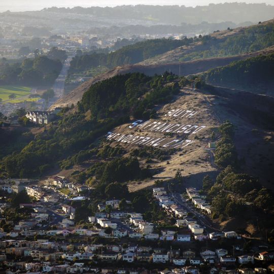 South San Francisco Hillside Sign