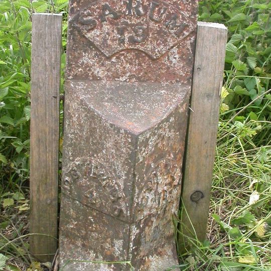 Milestone At Turning To Foxley Corner