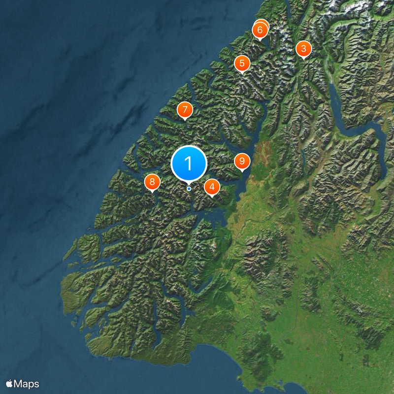 Fiordland National Park Map