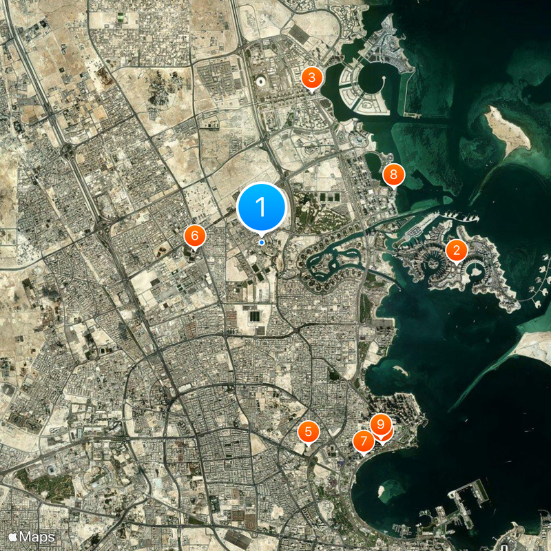Qatar University Map