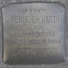 Stolperstein dedicated to Heinrich Harth