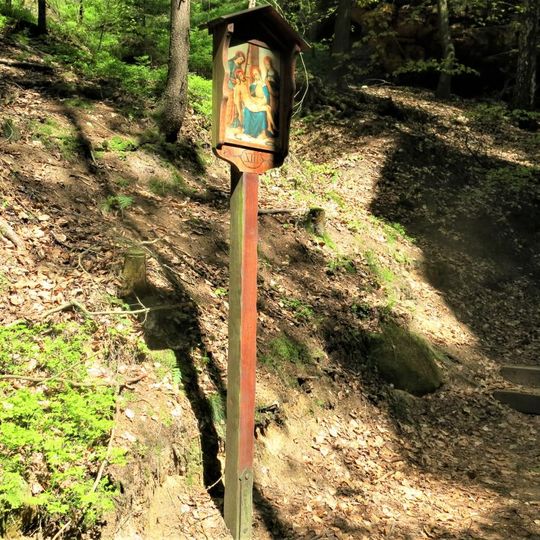 Obrázek XIII. zastavení křížové cesty u Svojkova