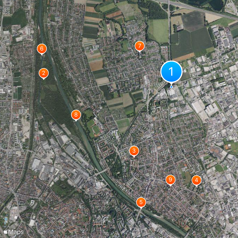 Augsburger Allgemeine Map