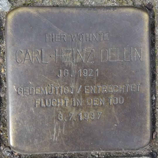 Stolperstein für Carl-Heinz Dellin