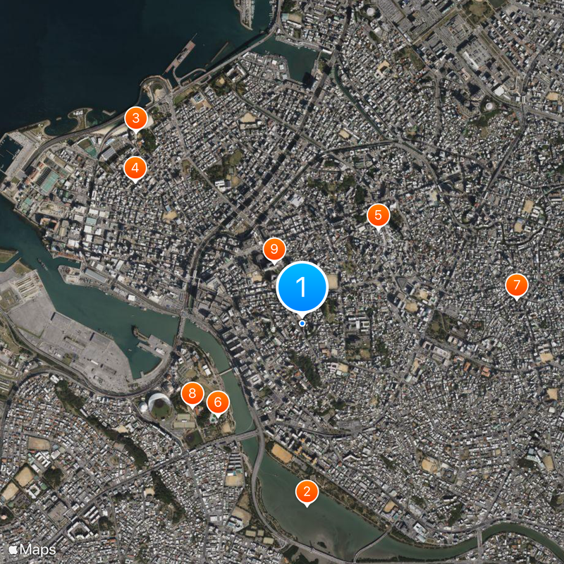 Gusuku Sites and Related Properties of the Kingdom of Ryukyu Mapa