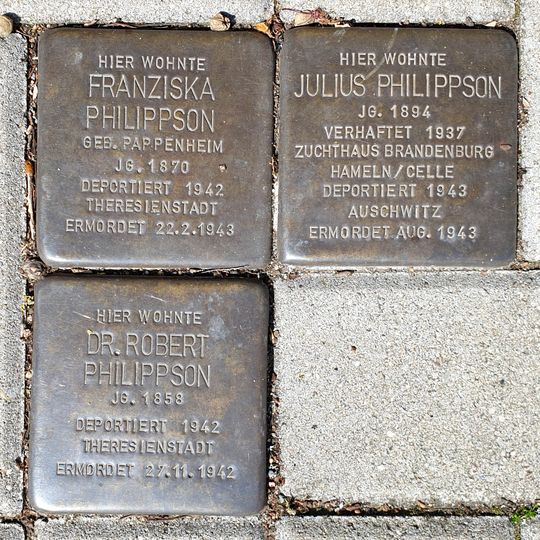 Stolperstein en memoria de Julius Philippson