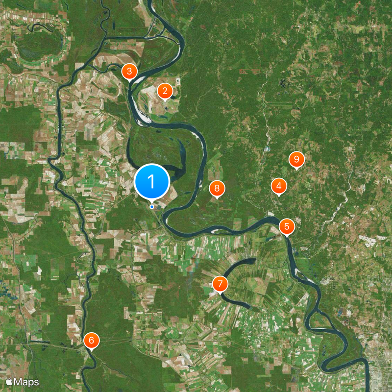 Morganza Spillway Map