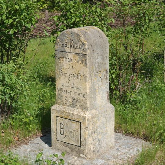 Kgl.-sächs. Postmeilenstein Burgstädter Straße