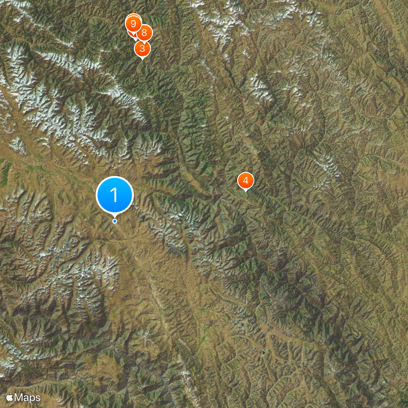 Qamdo Bamda Airport Map