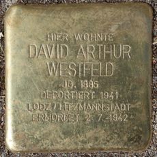 Stolperstein dedicated to David Arthur Westfeld