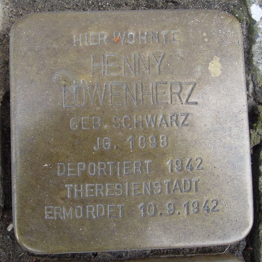 Stolperstein en memoria de Henny Löwenherz