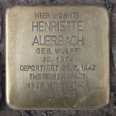 Stolperstein dedicated to Henriette Auerbach