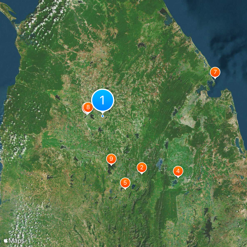 North Central Province Map