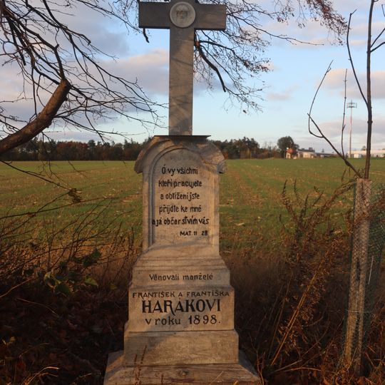 Kříž u silnice 23 západně od Rapotic