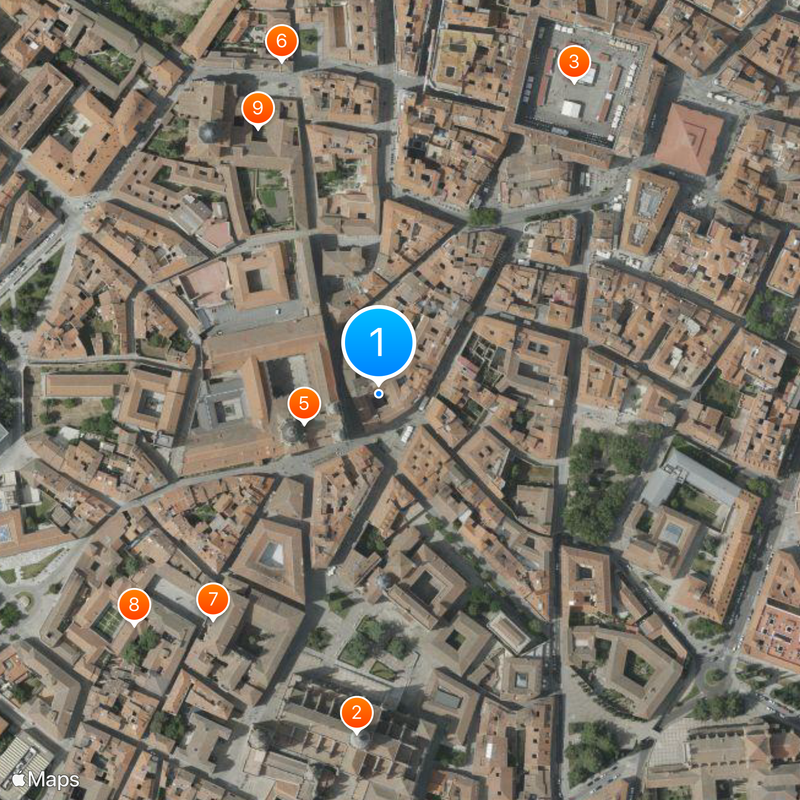 Casa de las Conchas Mappa