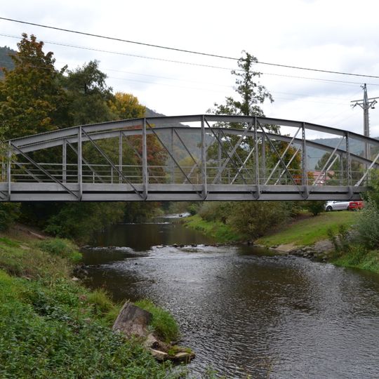 Iron truss arch bridge in Borač