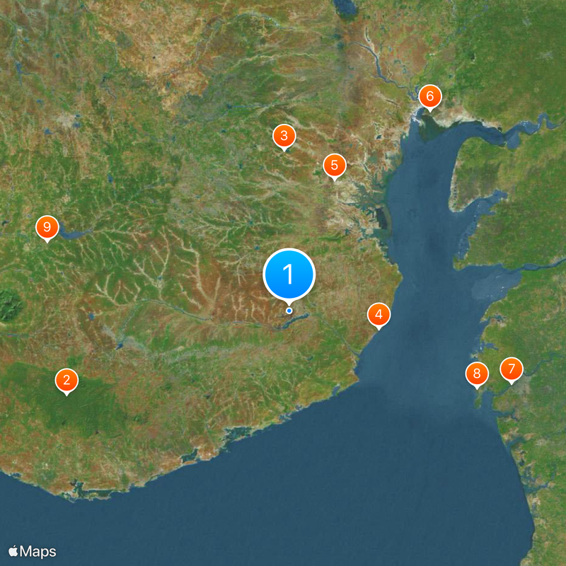 Palitana temples Mappa