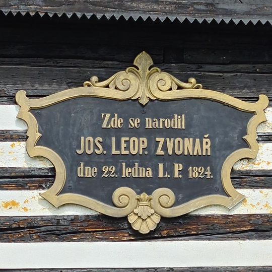 Pamětní deska na rodném domu J. L. Zvonaře v Kublově