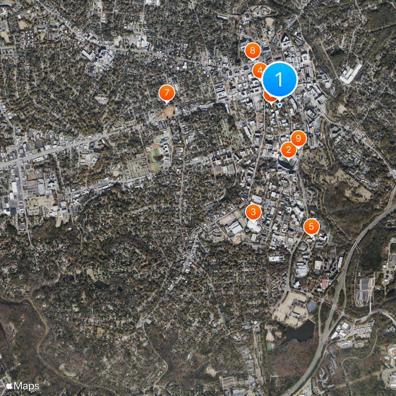 University of Georgia Map