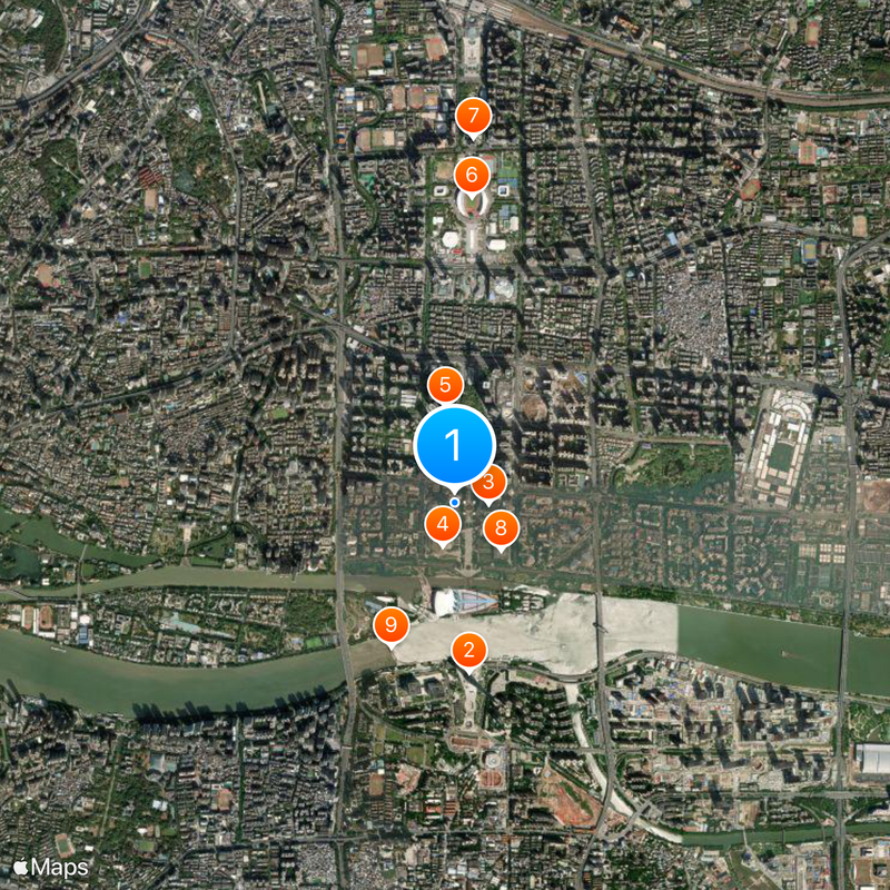 Guangzhou International Finance Center Mappa