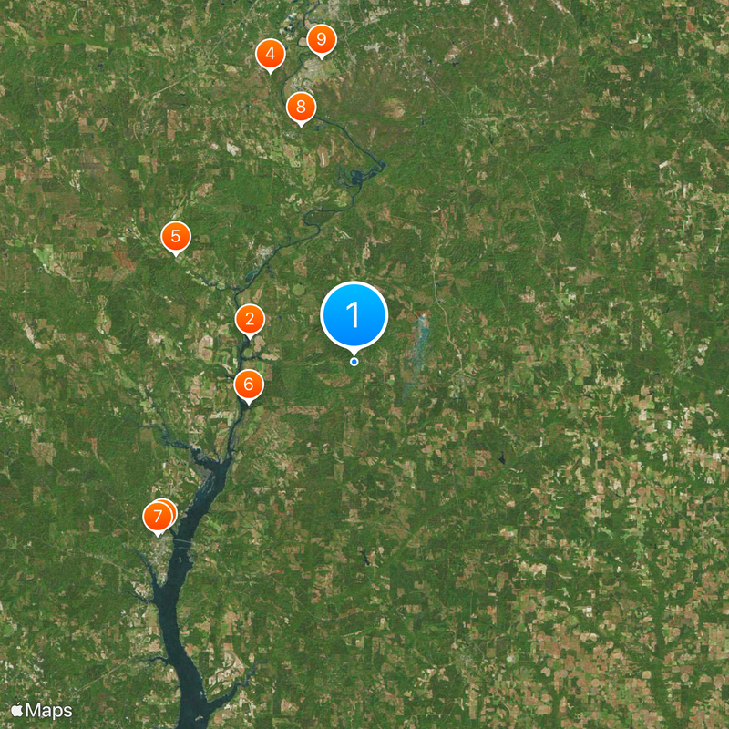 Providence Canyon State Park Mapa