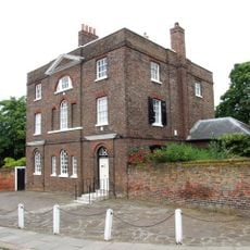 Oriel House With Forecourt And Garden Walls Attached
