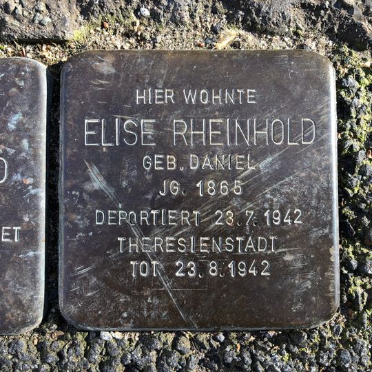 Stolperstein für Elise Rheinhold