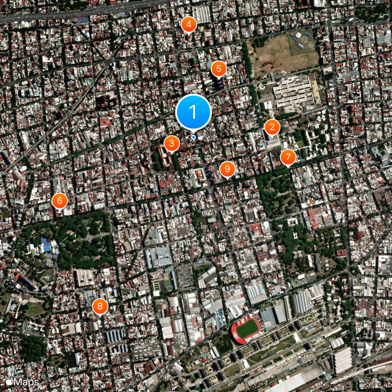 Parque Patricios Map