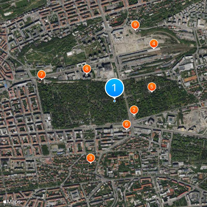 Olšany Cemetery Map