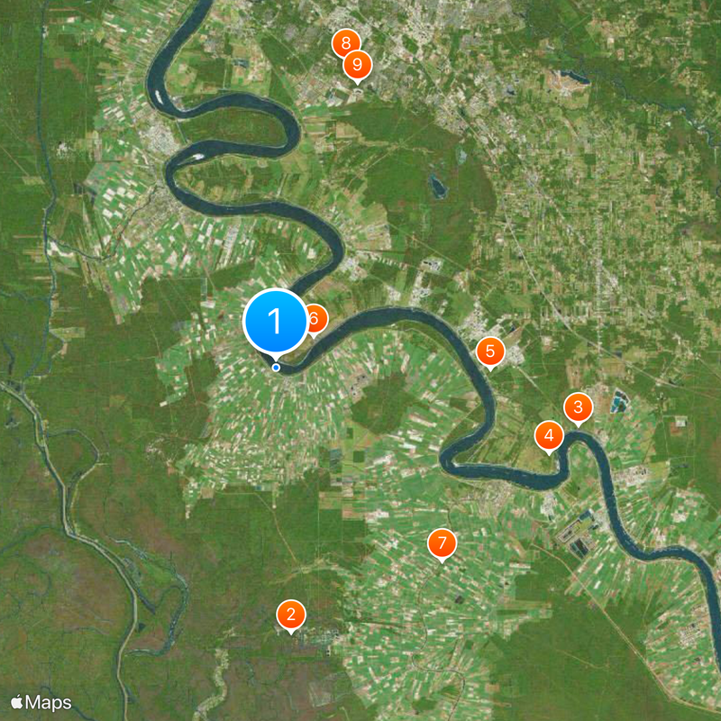Belle Grove Plantation Map