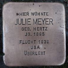 Stolperstein dedicated to Julie Meyer