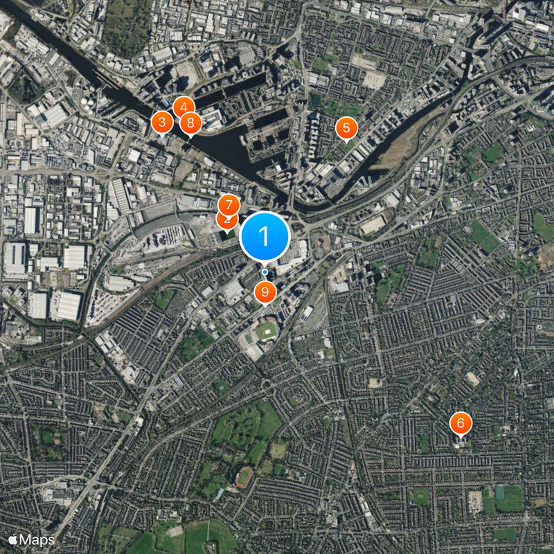Old Trafford Map