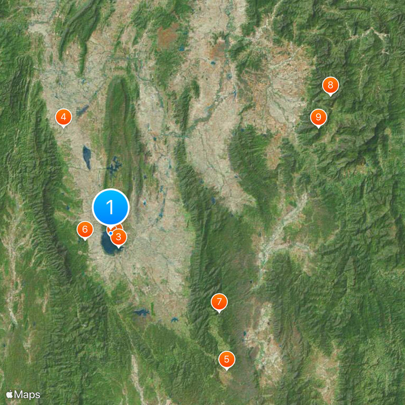 Prowincja Phayao Mapa
