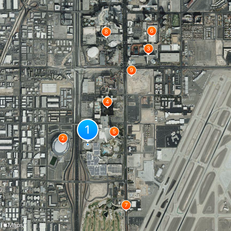 Michelob Ultra Arena Mapa