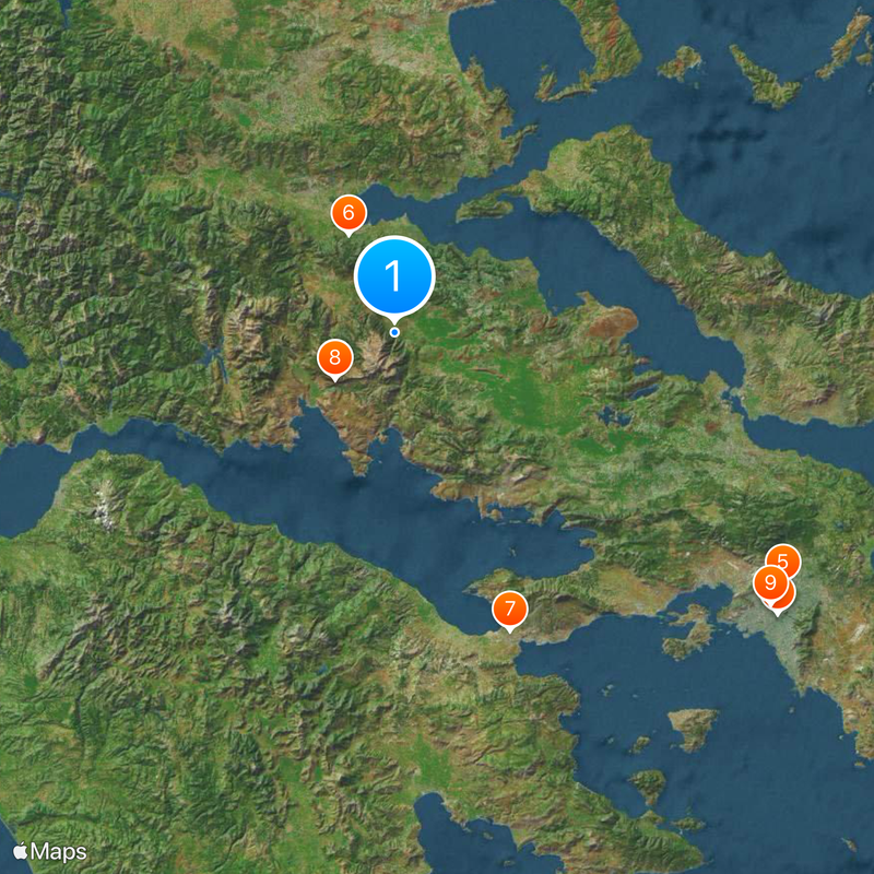 Central Greece Region Map