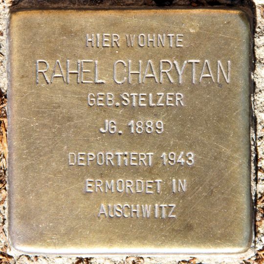 Stolperstein en memoria de Rahel Charytan