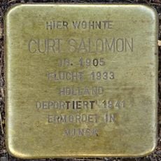 Stolperstein à la mémoire de Curt Salomon