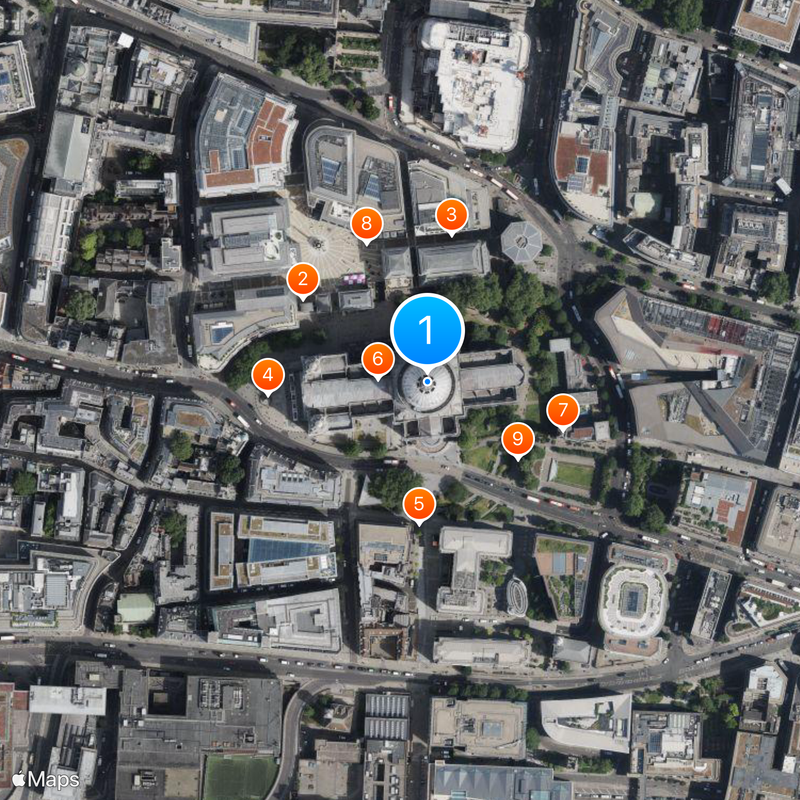 St Paul’s Cathedral Karte